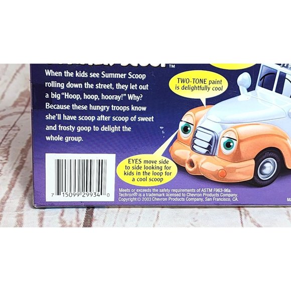 Vintage 2003 Chevron Cars Summer Scoop Ice Cream Toy Truck - Picture 10 of 16